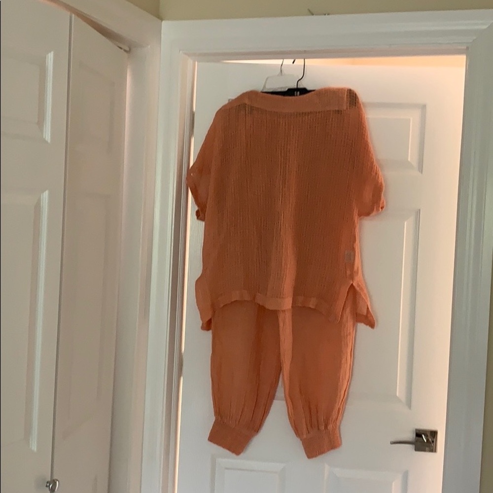 Matching linen Pants and top